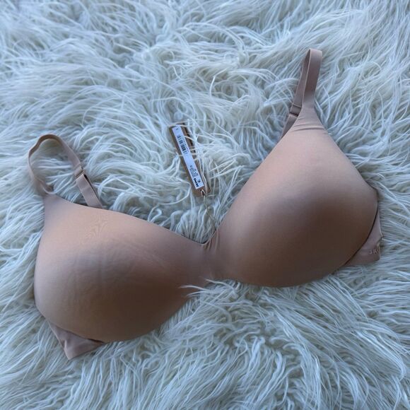 Skims Wireless Form Pushup Plunge Bra Clay Size 40D - Picture 4 of 9